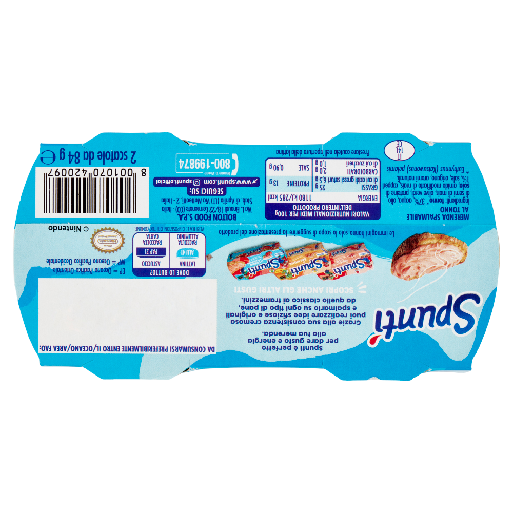 Spunt&igrave; al Tonno 2 x 84 g