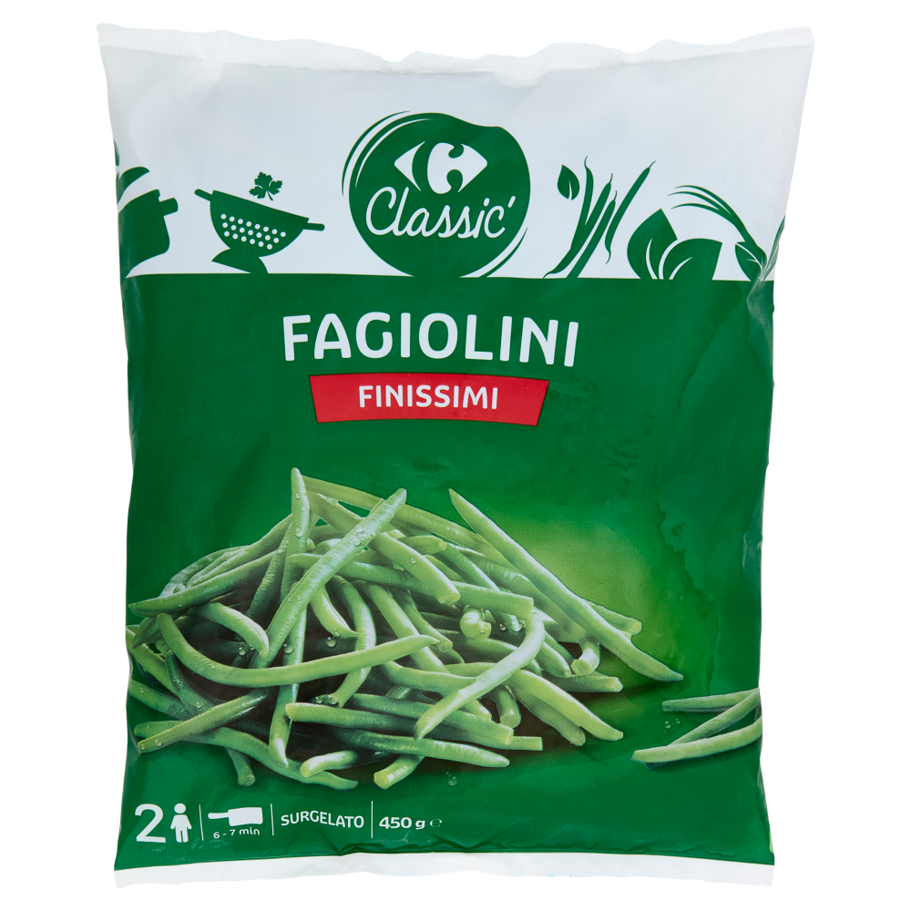 Carrefour Classic Fagiolini Finissimi Surgelato 450 g