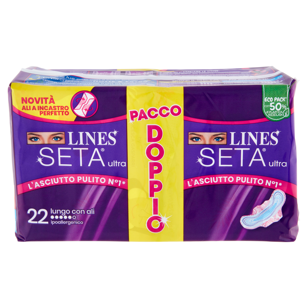 Lines Seta ultra lungo con ali 22 pz