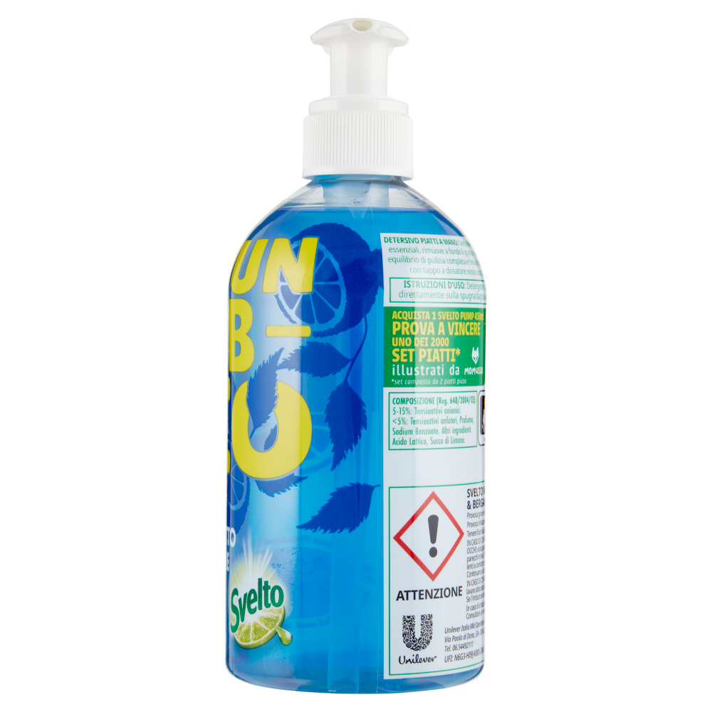 Svelto detersivo piatti menta e bergamotto 450 ml