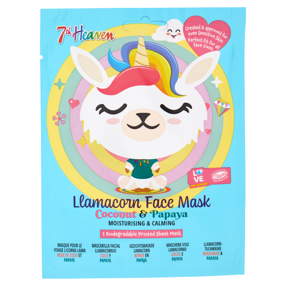 7th Heaven Maschera Viso Lamacorno Cocco e Papaya 1 pz