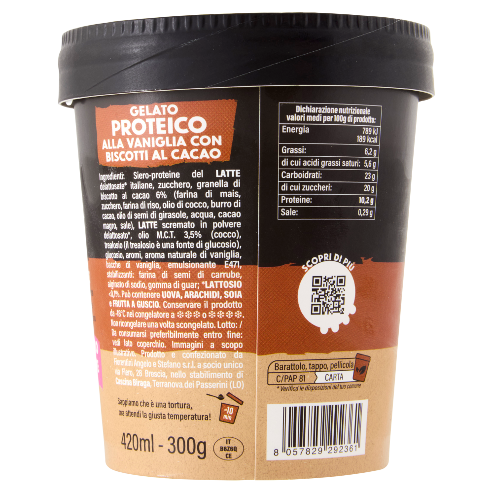 Cascina Biraga Gelato Proteico Biscotto 300 g