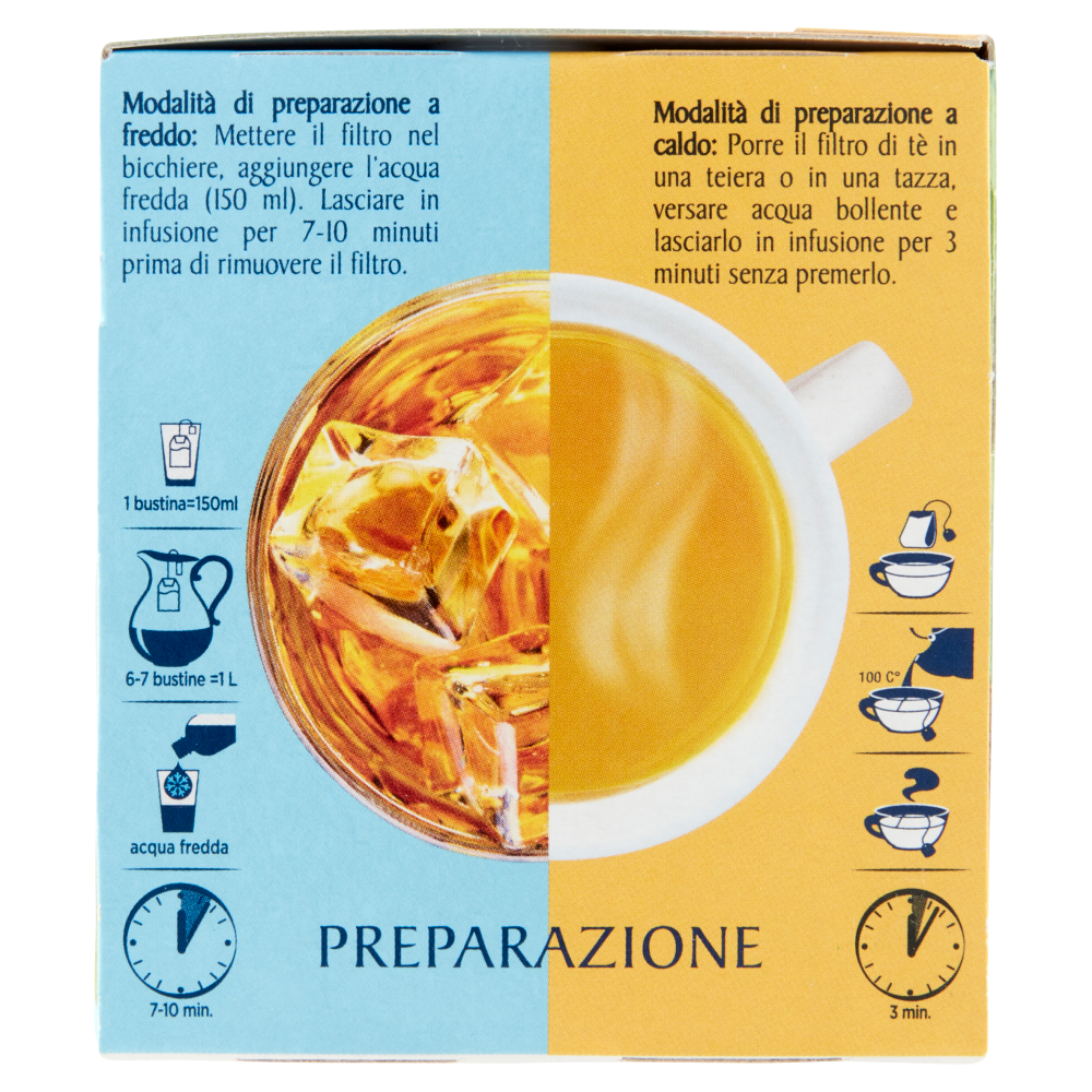 Everton Tè Verde Mango, Ananas, Curcuma e Aloe 16 x 2,5 g