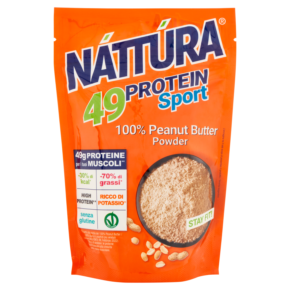 N&aacute;tt&uacute;ra 49 Protein Sport 100% Peanut Butter Powder 180 g