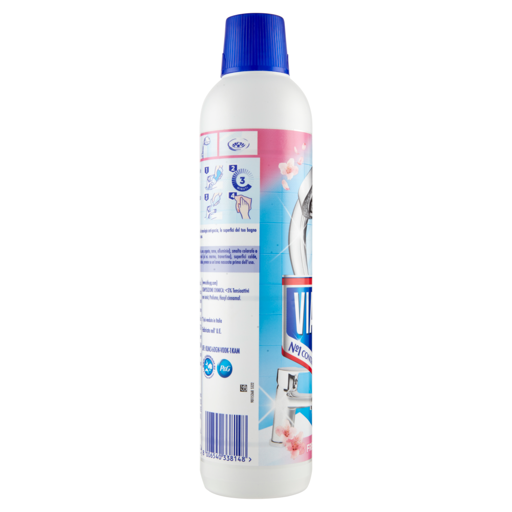 Viakal Detersivo Anticalcare Bagno e Cucina Fresco Profumo Liquido 750 ml