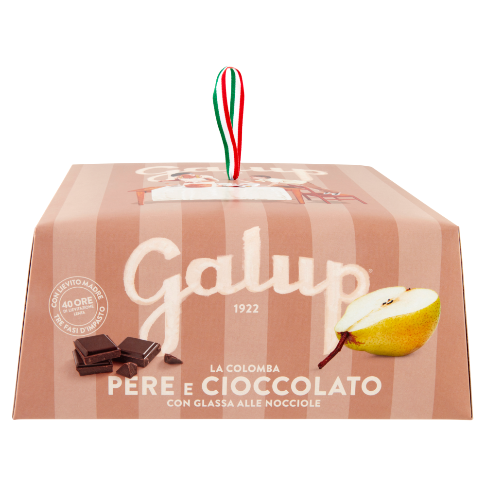 Galup la Colomba Pere e Cioccolato con Glassa alle Nocciole 750 g