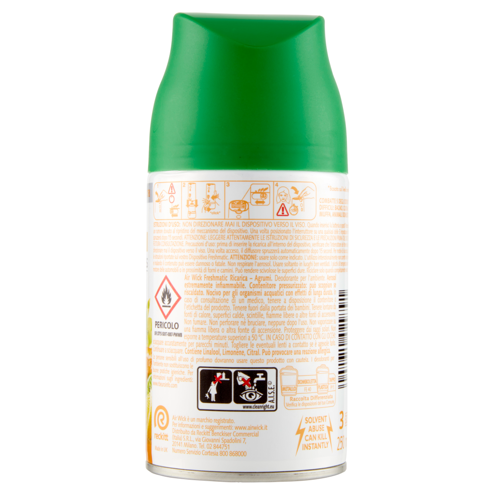 Air Wick Freshmatic Ricarica Agrumi Profumatore per ambiente 250 ml