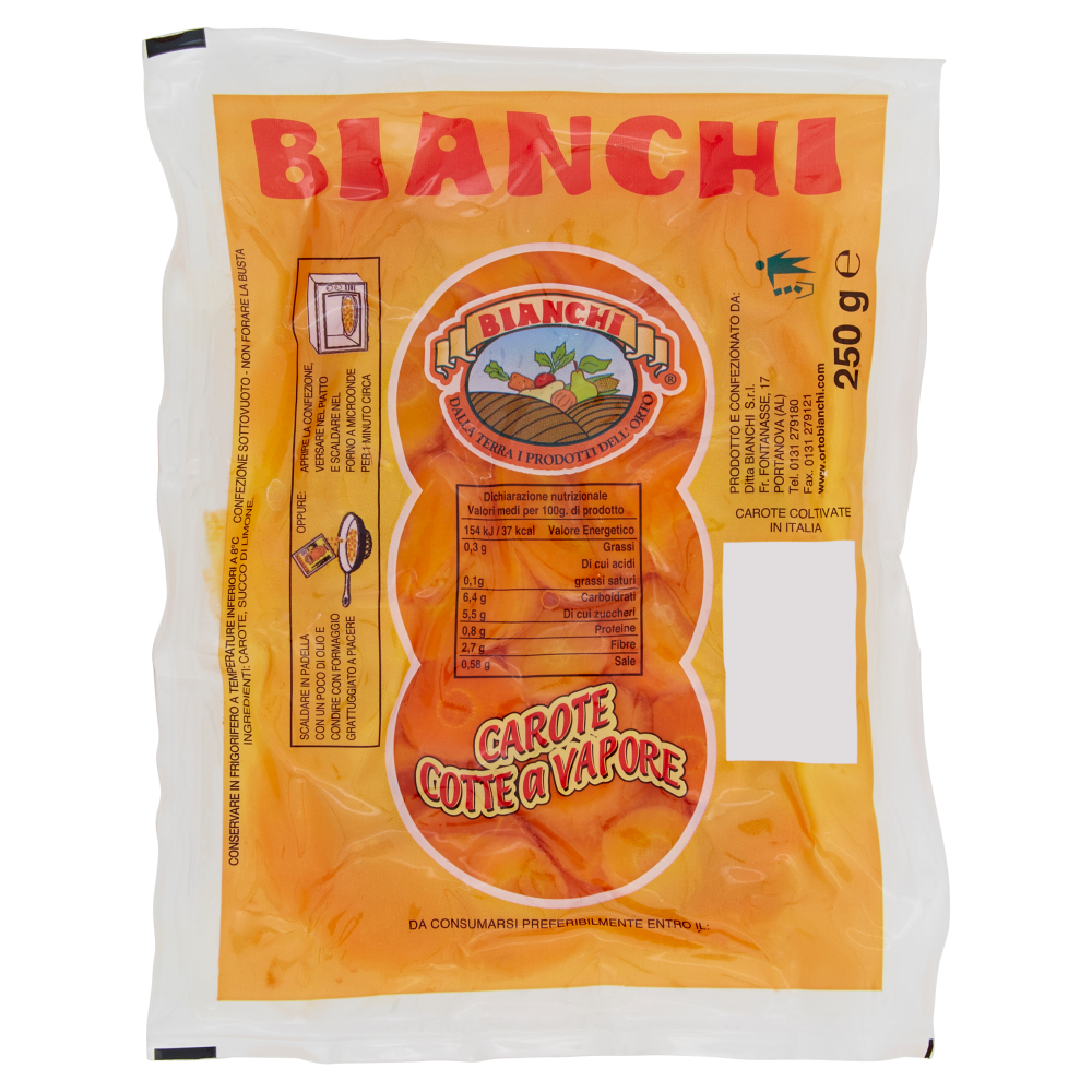 Bianchi Carote Cotte a Vapore 250 g