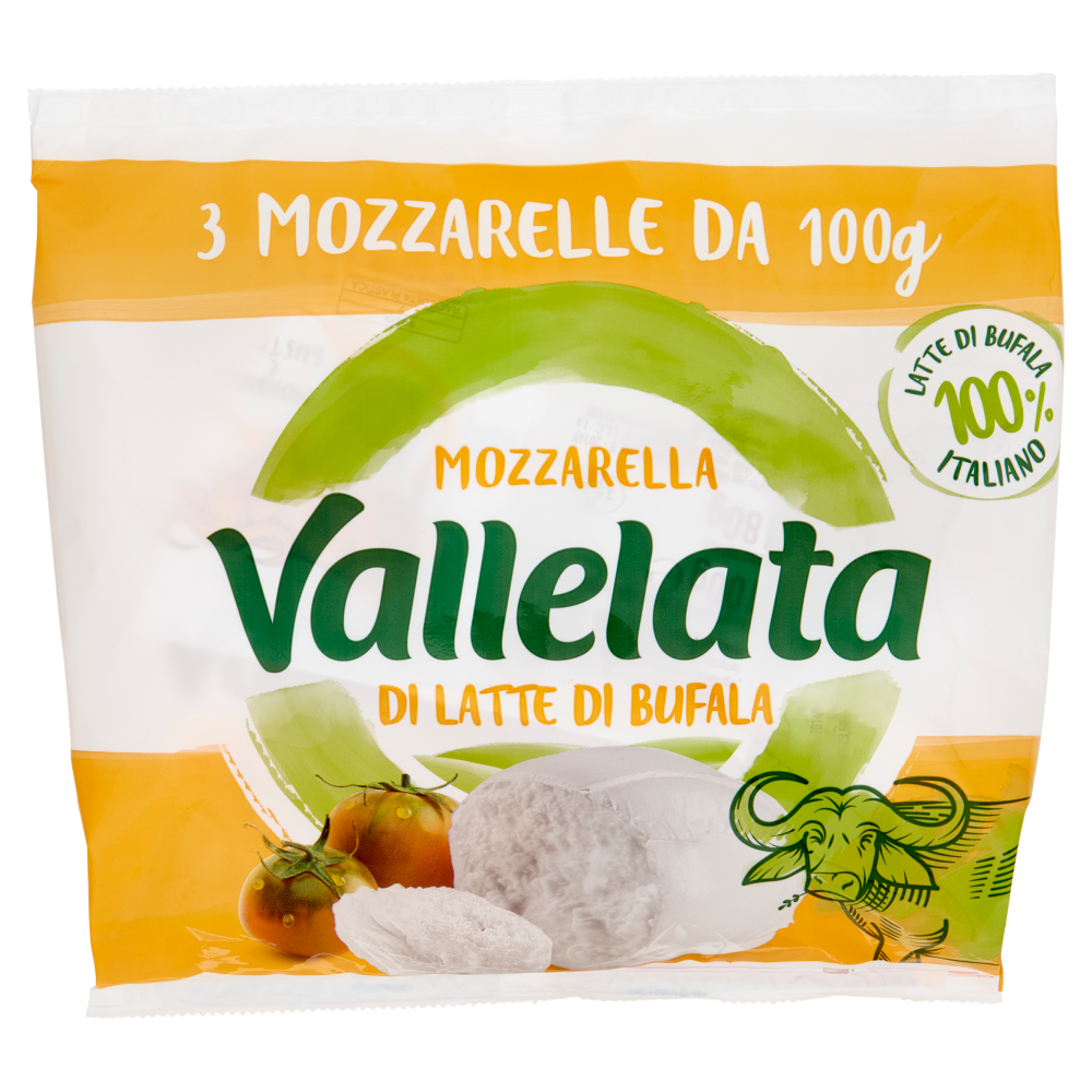 Vallelata Mozzarella di Latte di Bufala 3 x 100 g