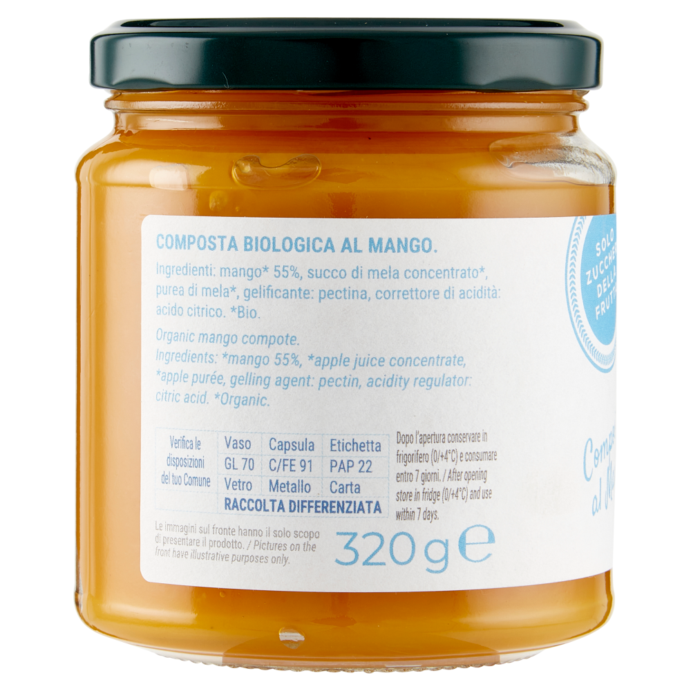 Bio Più Composta al Mango 320 g