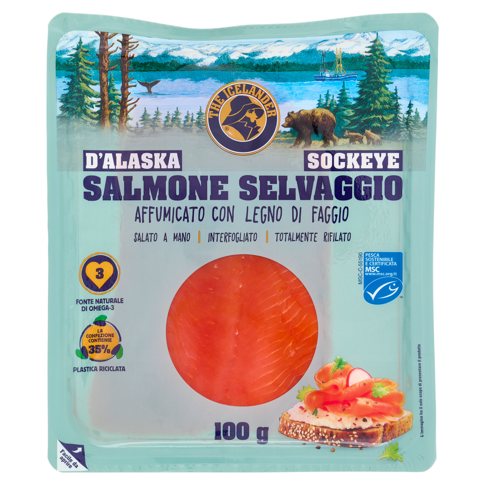 The Icelander Salmone Selvaggio d'Alaska Sockeye 100 g