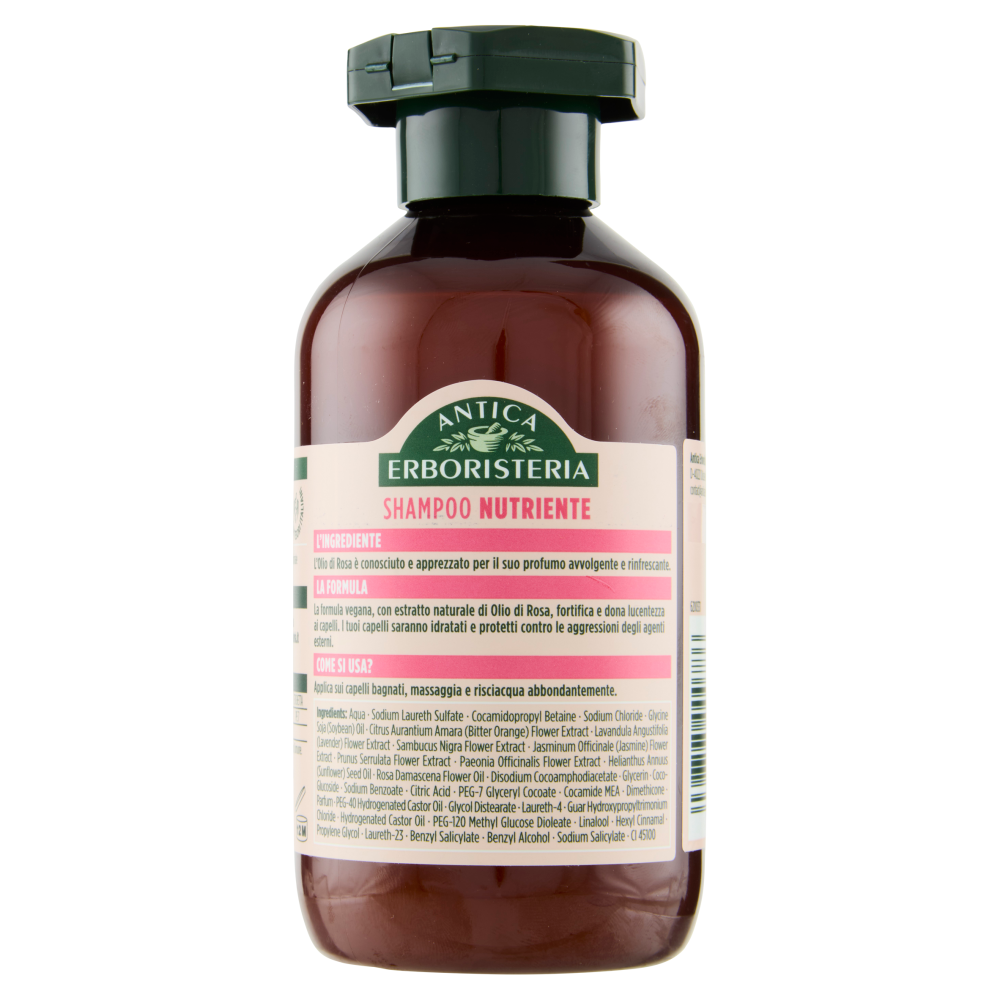 Antica Erboristeria Shampoo Nutriente al profumo di Rosa Capelli secchi 250 ml