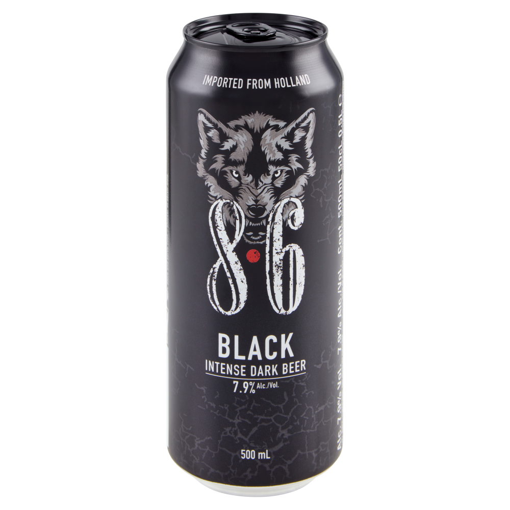 8.6 Black 500 mL