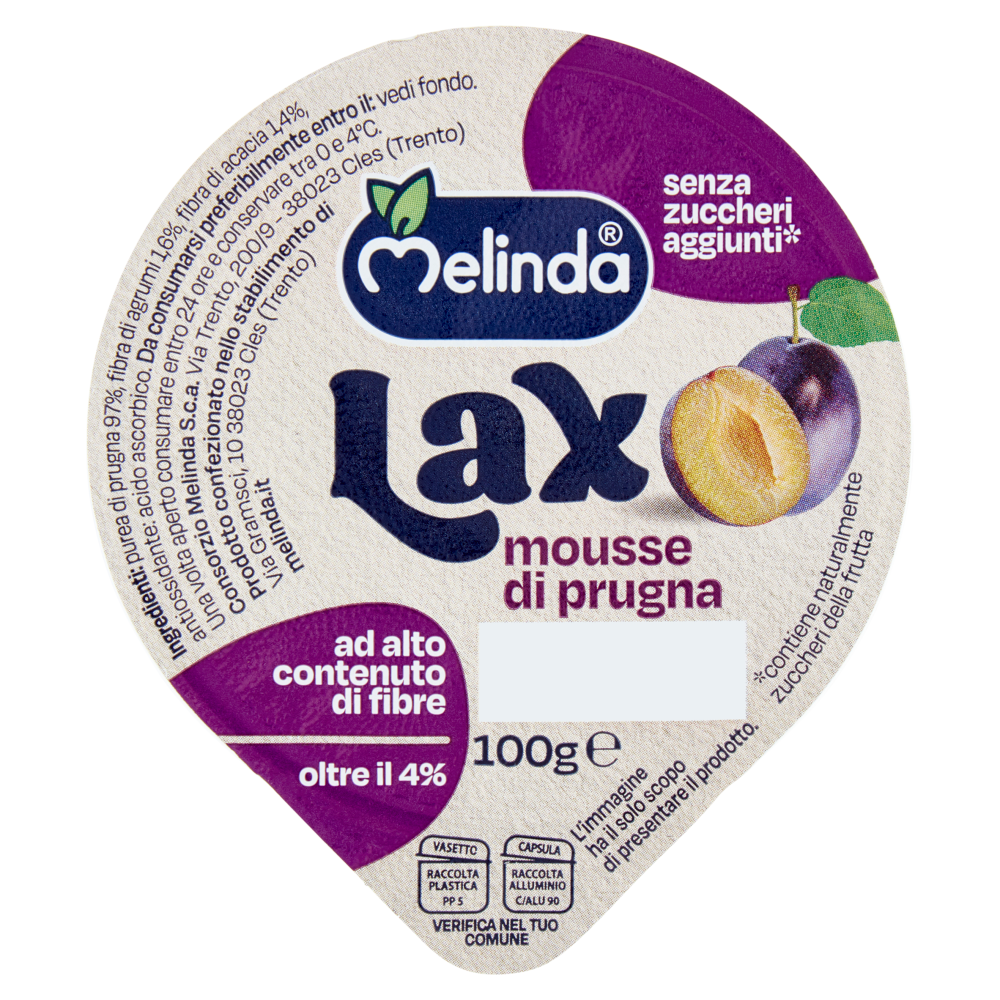 Melinda Lax mousse di prugna 100 g