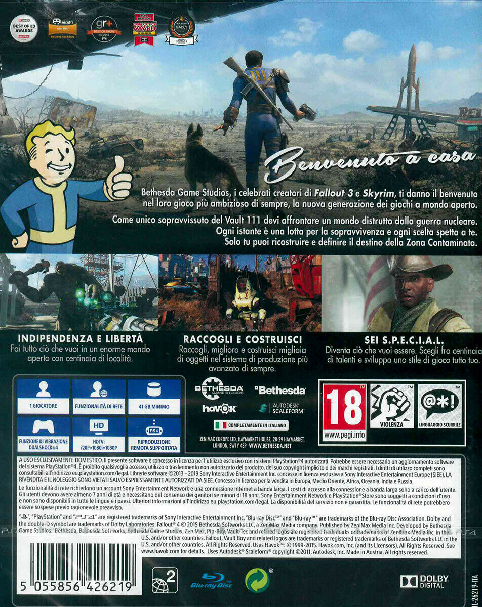 Bethesda Fallout 4 PS Hits Standard ITA PlayStation 4
