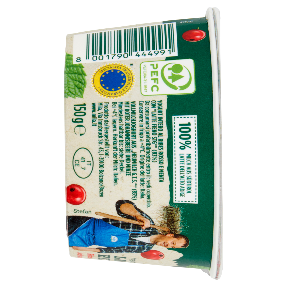 mila Yogurt intero Latte Fieno Ribes - menta 150 g