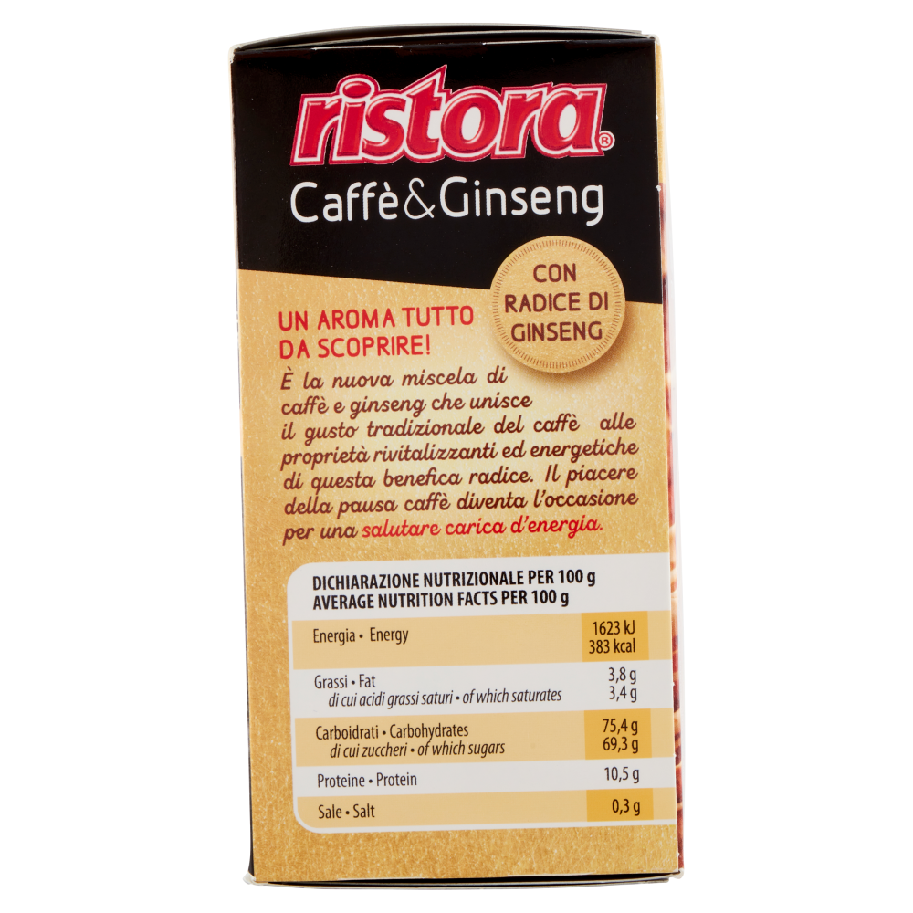 ristora Preparato istantaneo per bevanda al gusto di Caffè & Ginseng 10 x 10 g