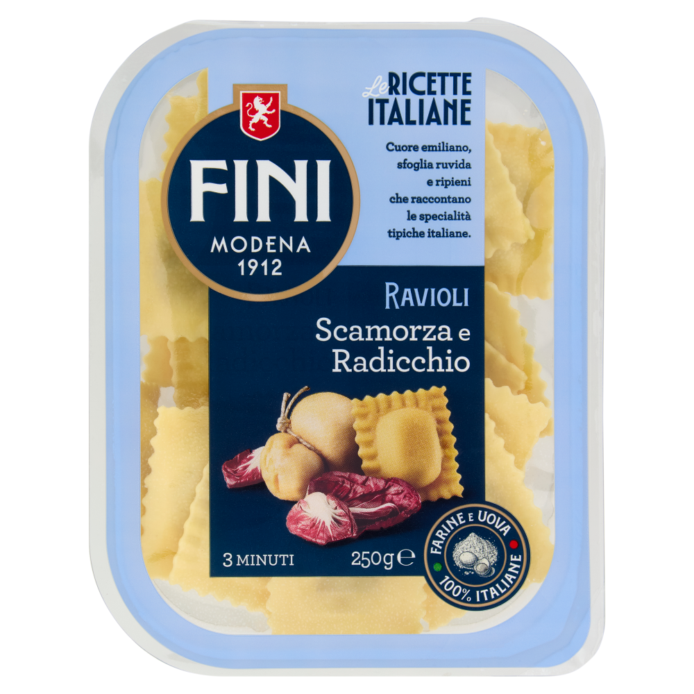 Fini Ricette Italiane Ravioli Scamorza e Radicchio 250 g