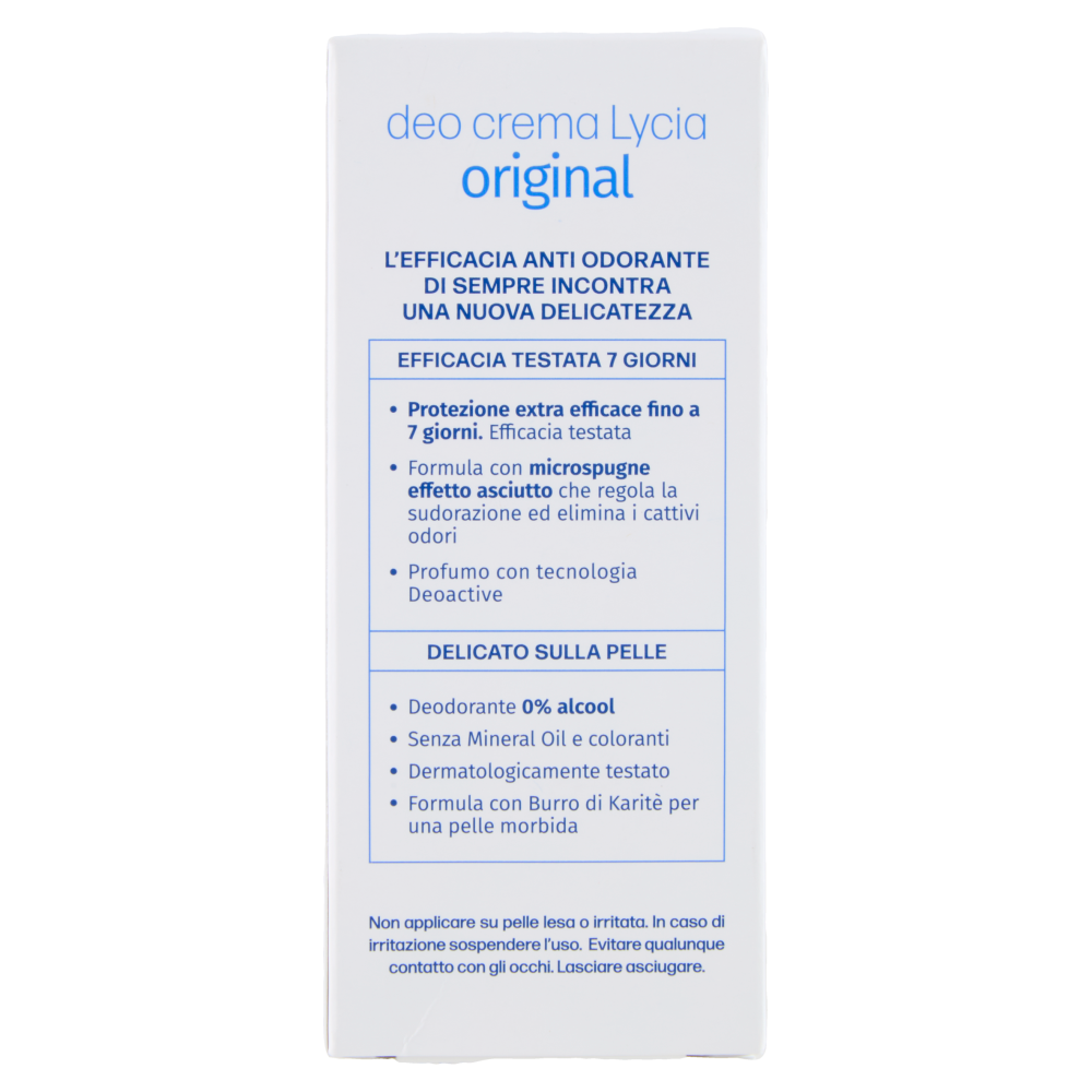 Lycia original con Microspugne Effetto Asciutto deo crema 30 ml