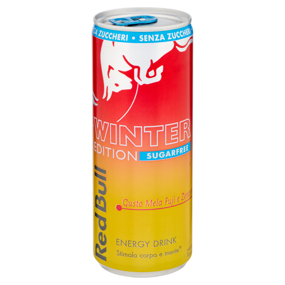Red Bull Energy Drink, Gusto Mela Fuji-Zenzero, Senza Zuccheri, 250 ml