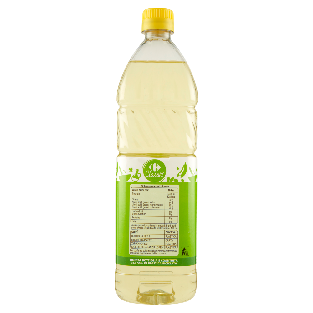 Carrefour Classic Olio di Semi di Soia 1 L