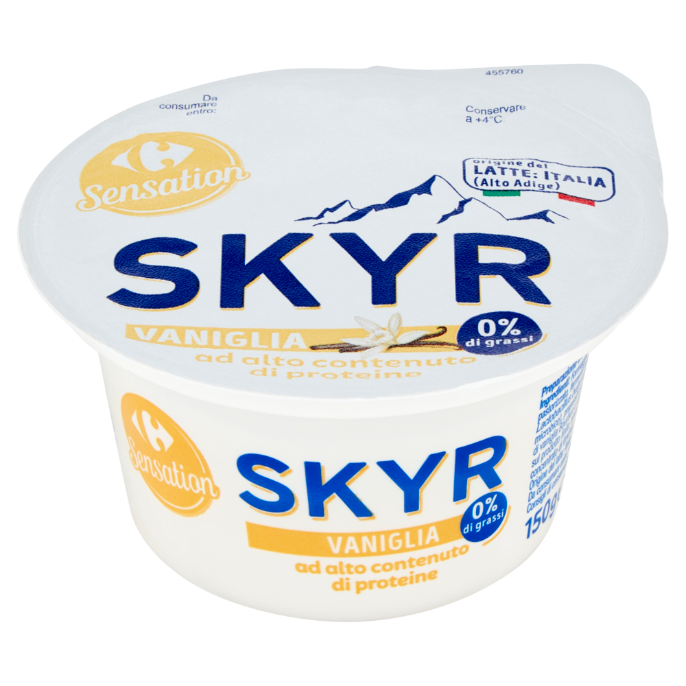 Carrefour Sensation Skyr Vaniglia 0% di grassi 150 g