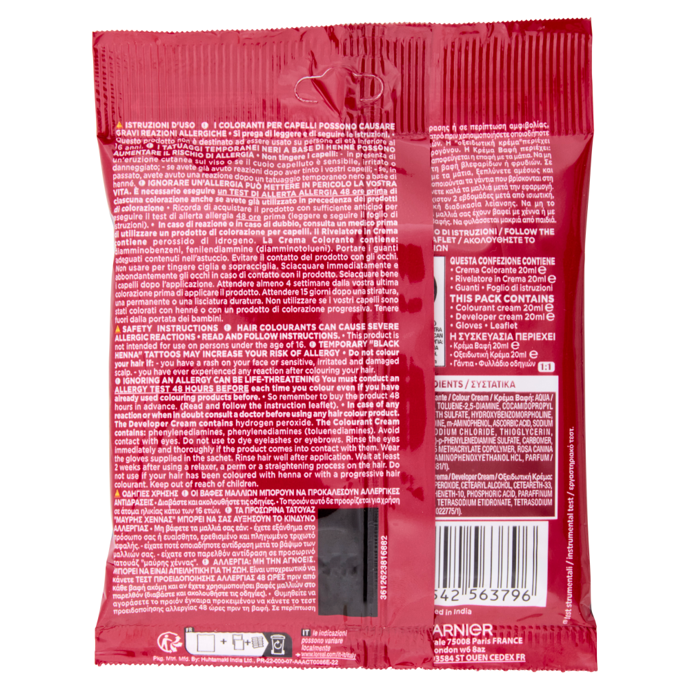 Garnier Color Sensation color retouch Colorazione senza ammoniaca Nero