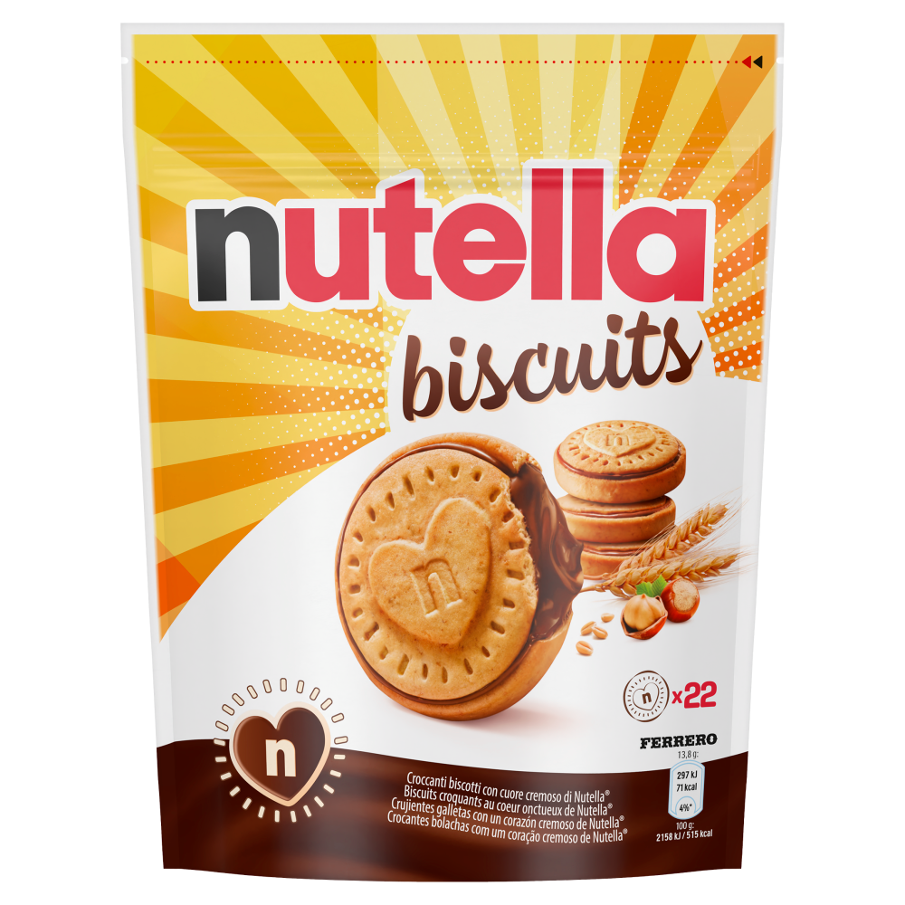 nutella biscuits 22 pezzi 304 g