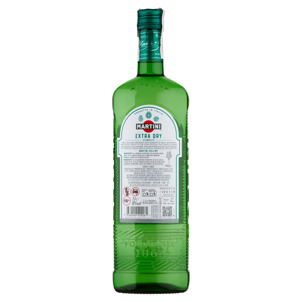 Martini Extra Dry Vermouth 1 L