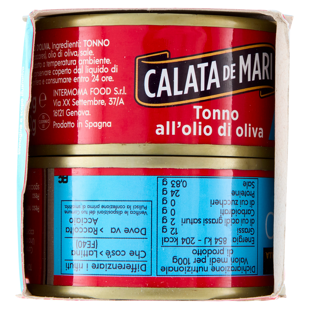 Calata de Mari leggero Tonno all'olio di oliva 6 x 60 g
