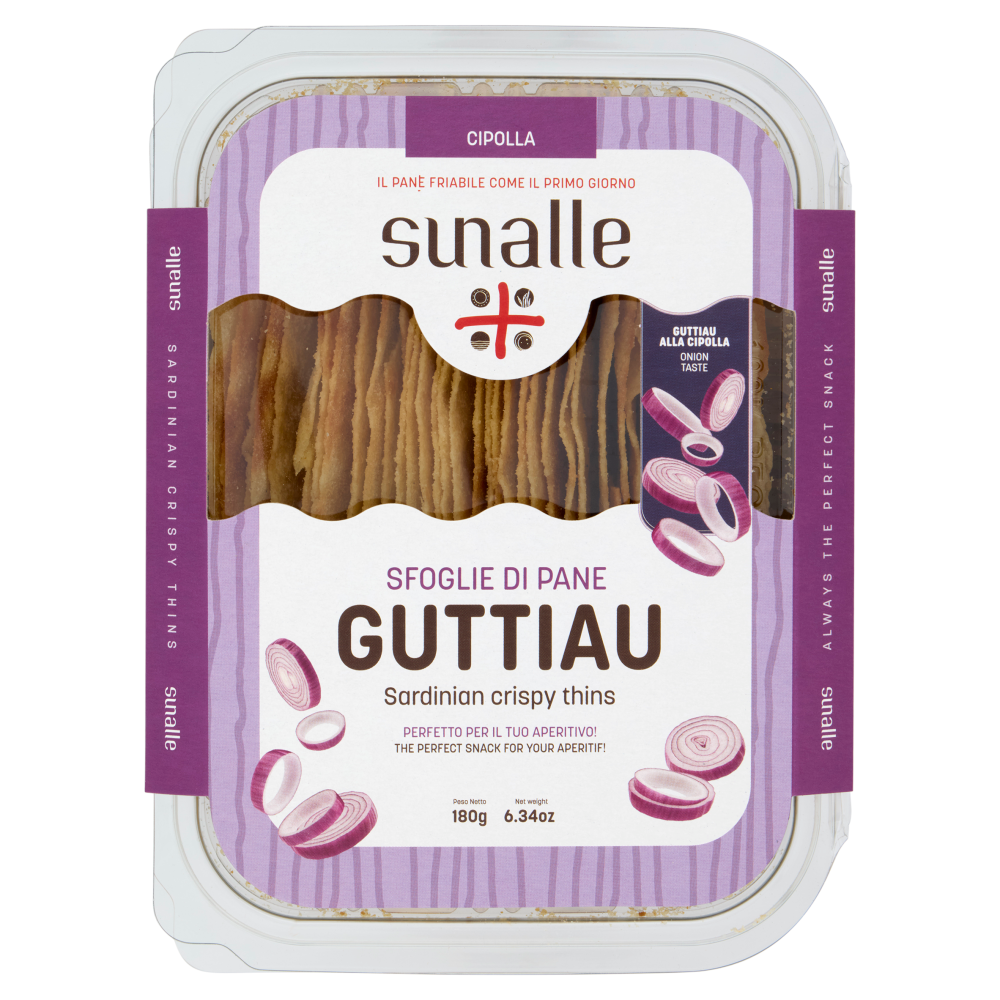 sunalle Sfoglie di Pane Guttiau Cipolla 180 g