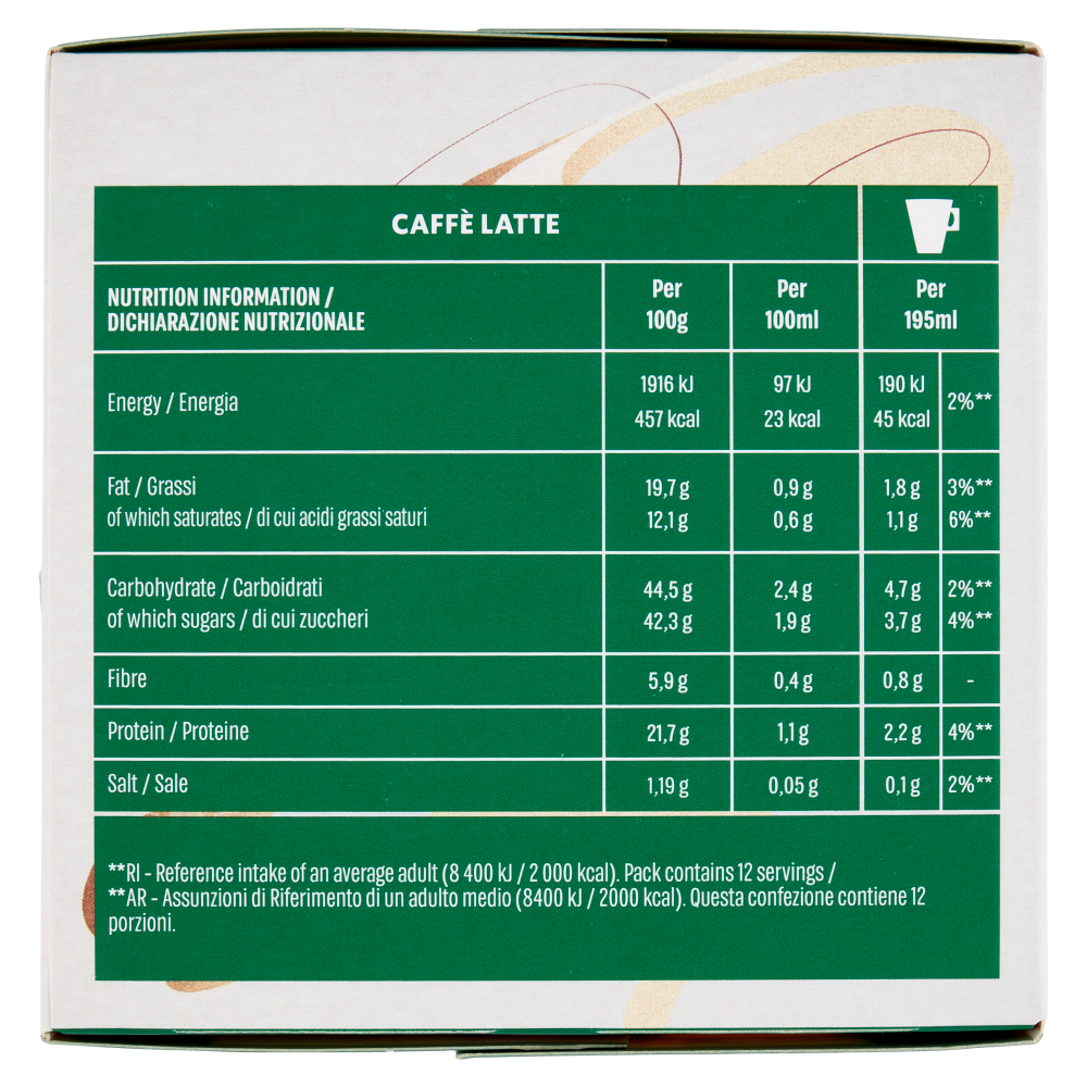 STARBUCKS Caffè Latte by Nescafé Dolce Gusto 12 Capsule 121,2g
