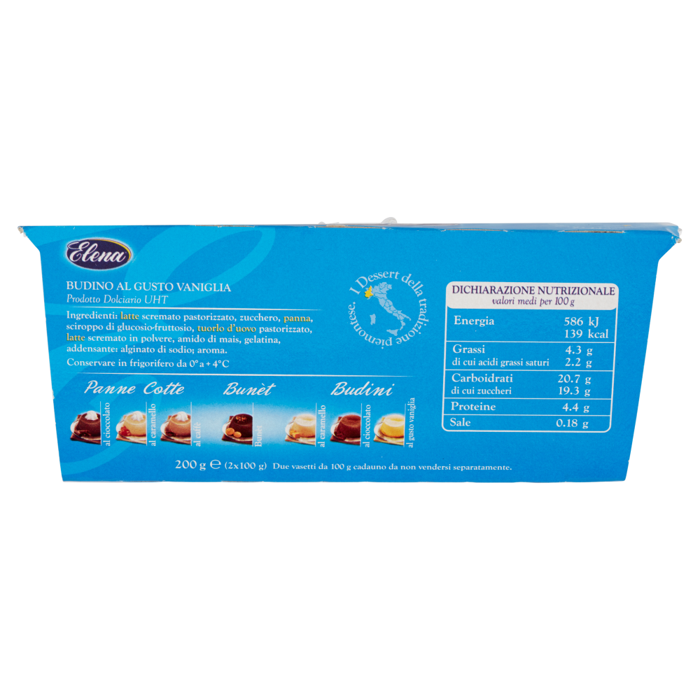 Elena Budino al gusto vaniglia 2 x 100 g