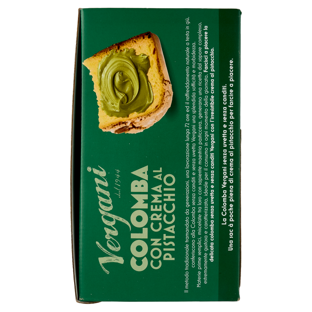 Vergani Colomba con Crema al Pistacchio 850 g