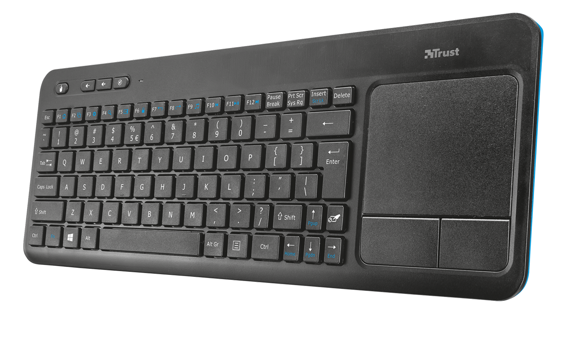 Trust VEZA WIRELESS TOUCHPAD tastiera Universale RF Wireless QWERTY Inglese Nero