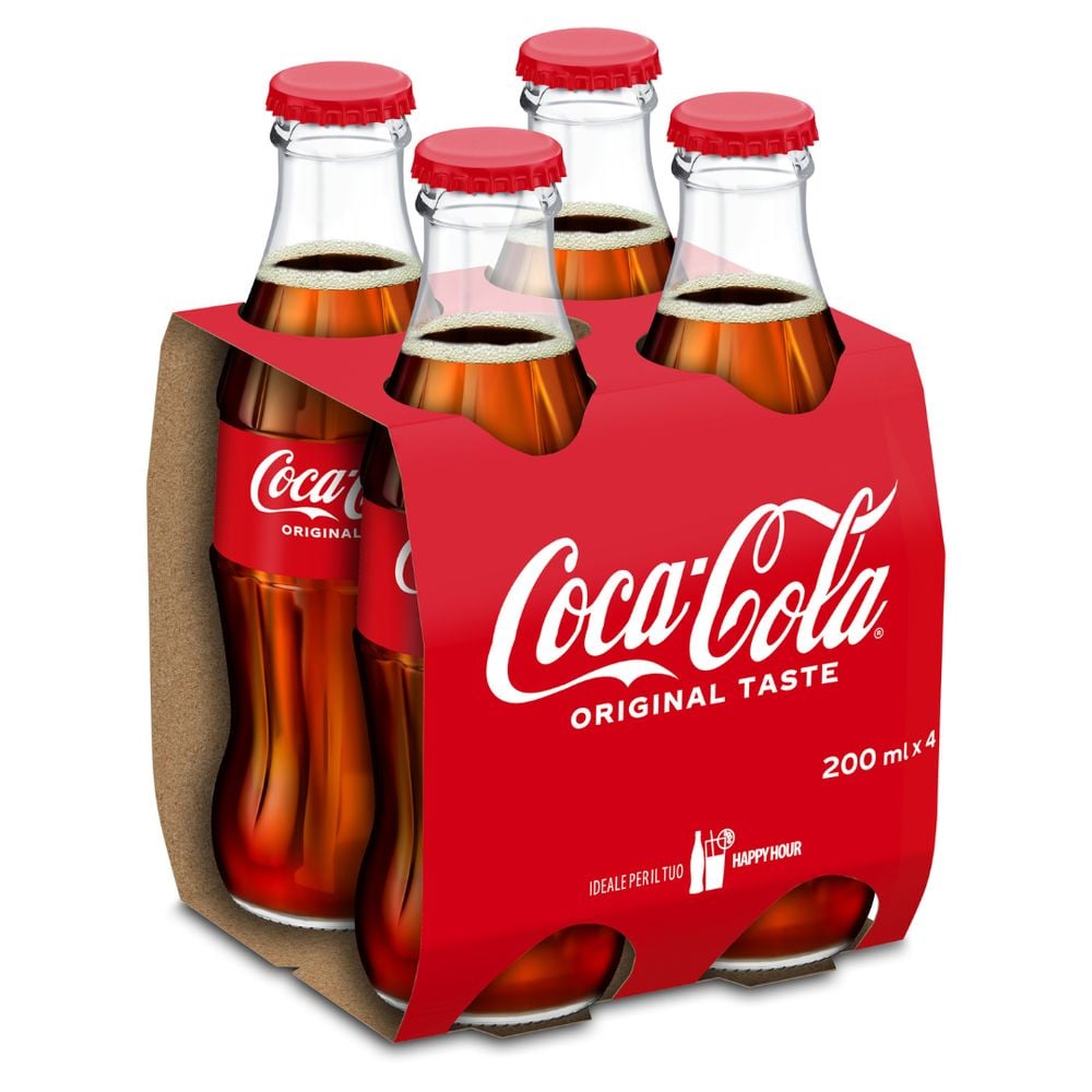 Coca-Cola Original 4 x 200ml - Vetro
