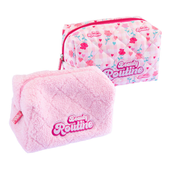 Nice Beauty Routine Case astuccio compatto per trucchi Rosa