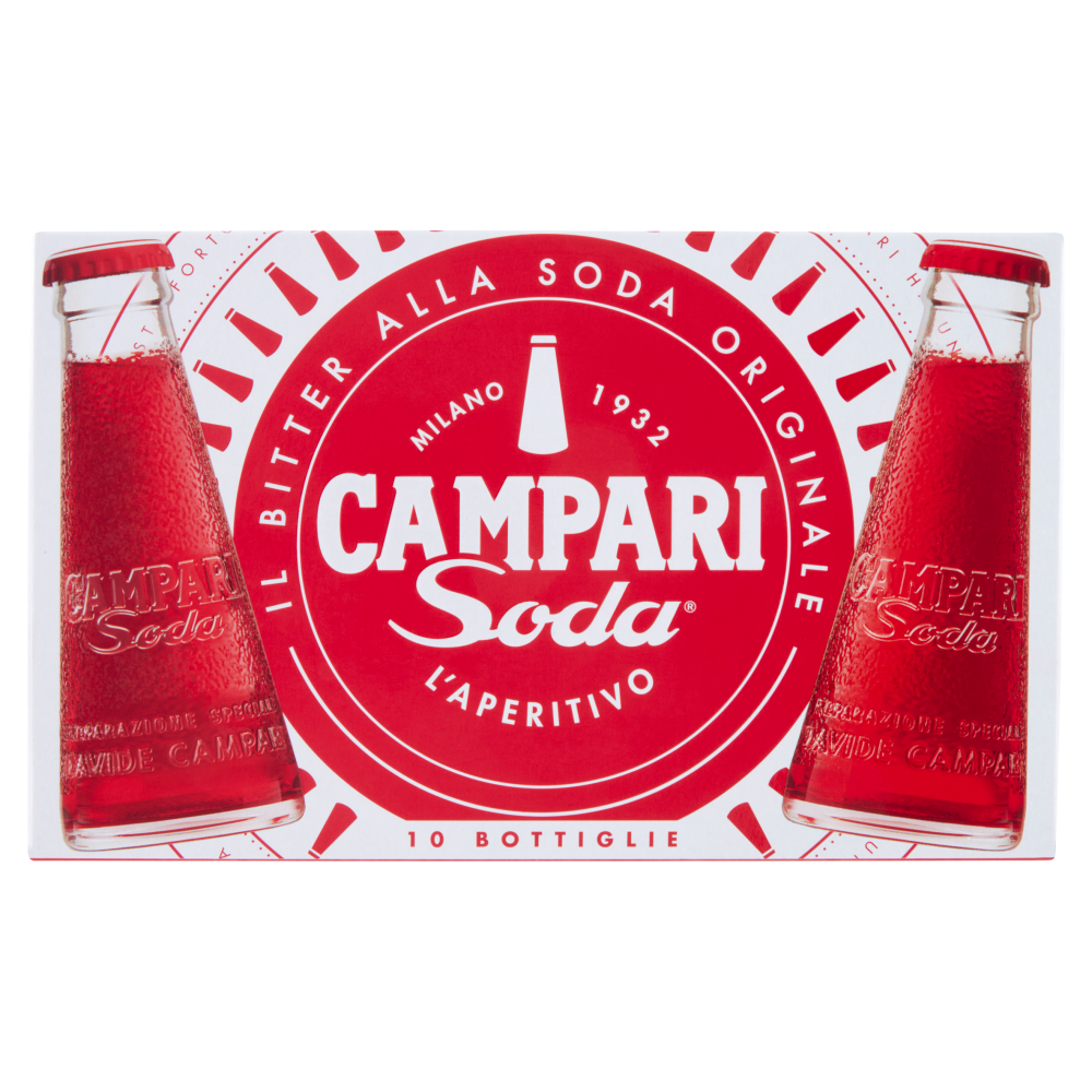 Campari Soda aperitivo bitter con soda 10 bottigliette | Carrefour