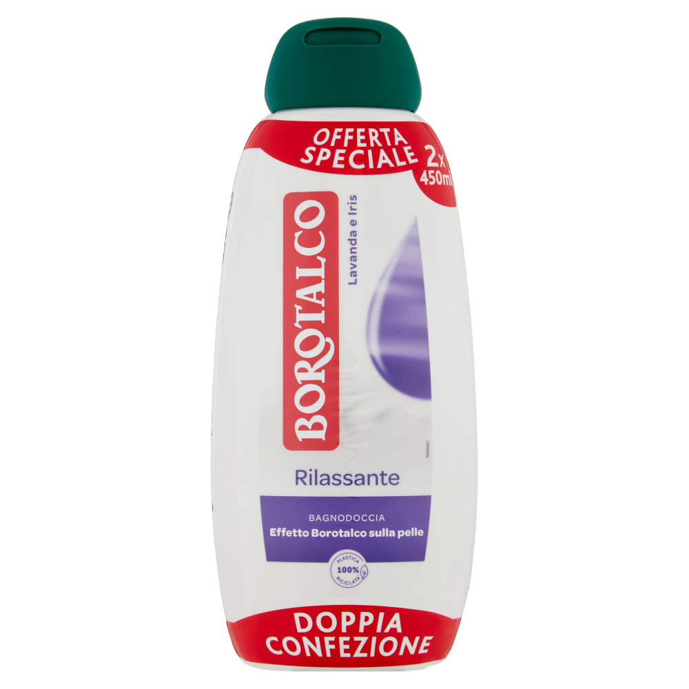 Borotalco Lavanda e Iris Rilassante Bagnodoccia 2 x 450 ml