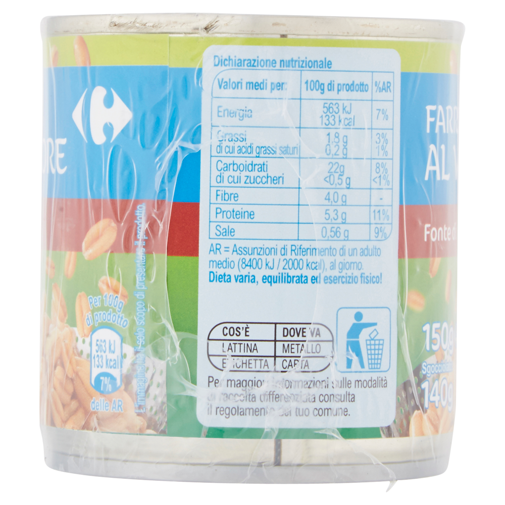 Carrefour Farro cotto al Vapore 3 x 150 g