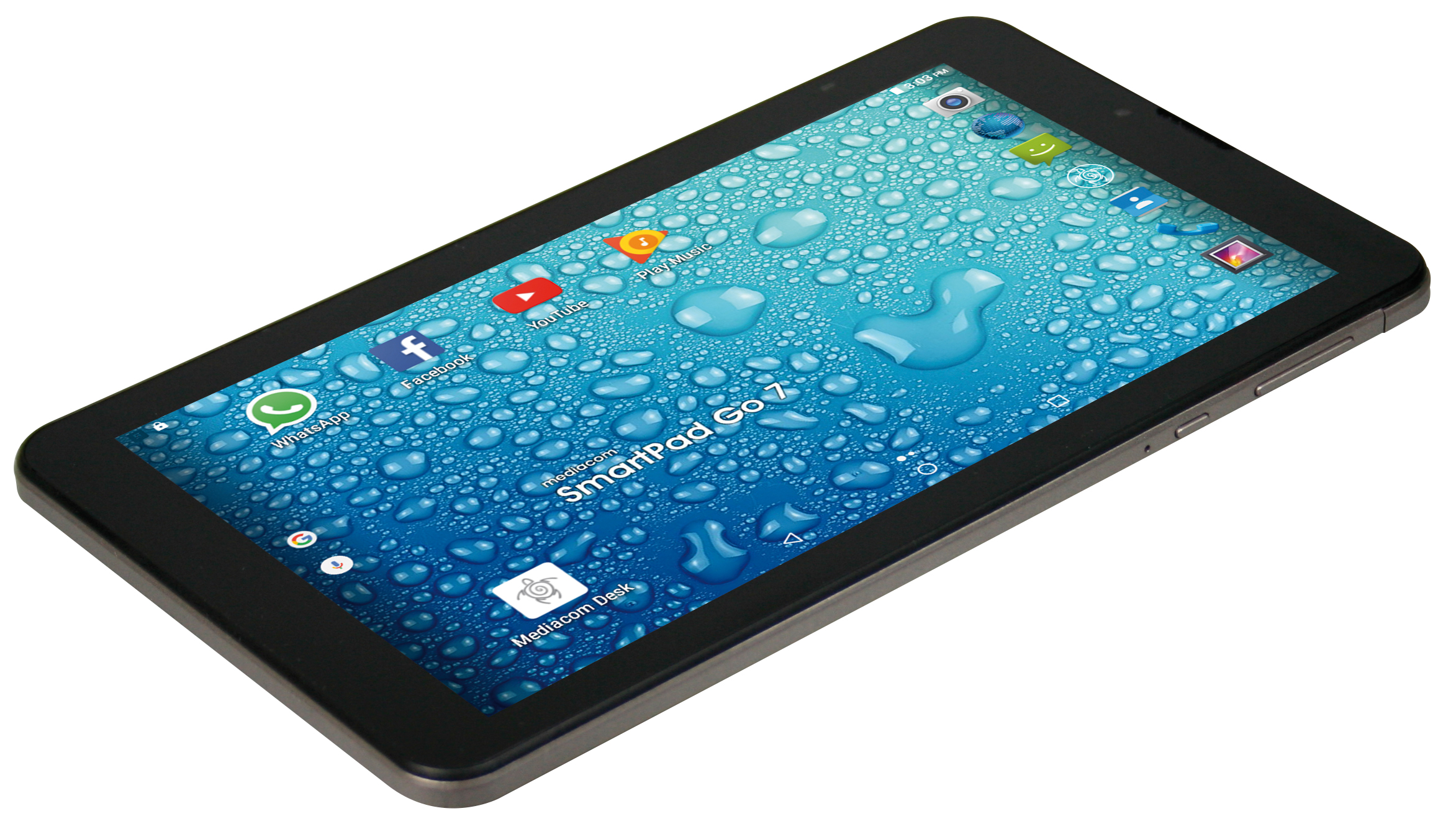 Mediacom SmartPad Go 7 3G Mediatek 8 GB 17,8 cm (7") 1 GB Wi-Fi 4 (802.11n) Android 6.0 Nero