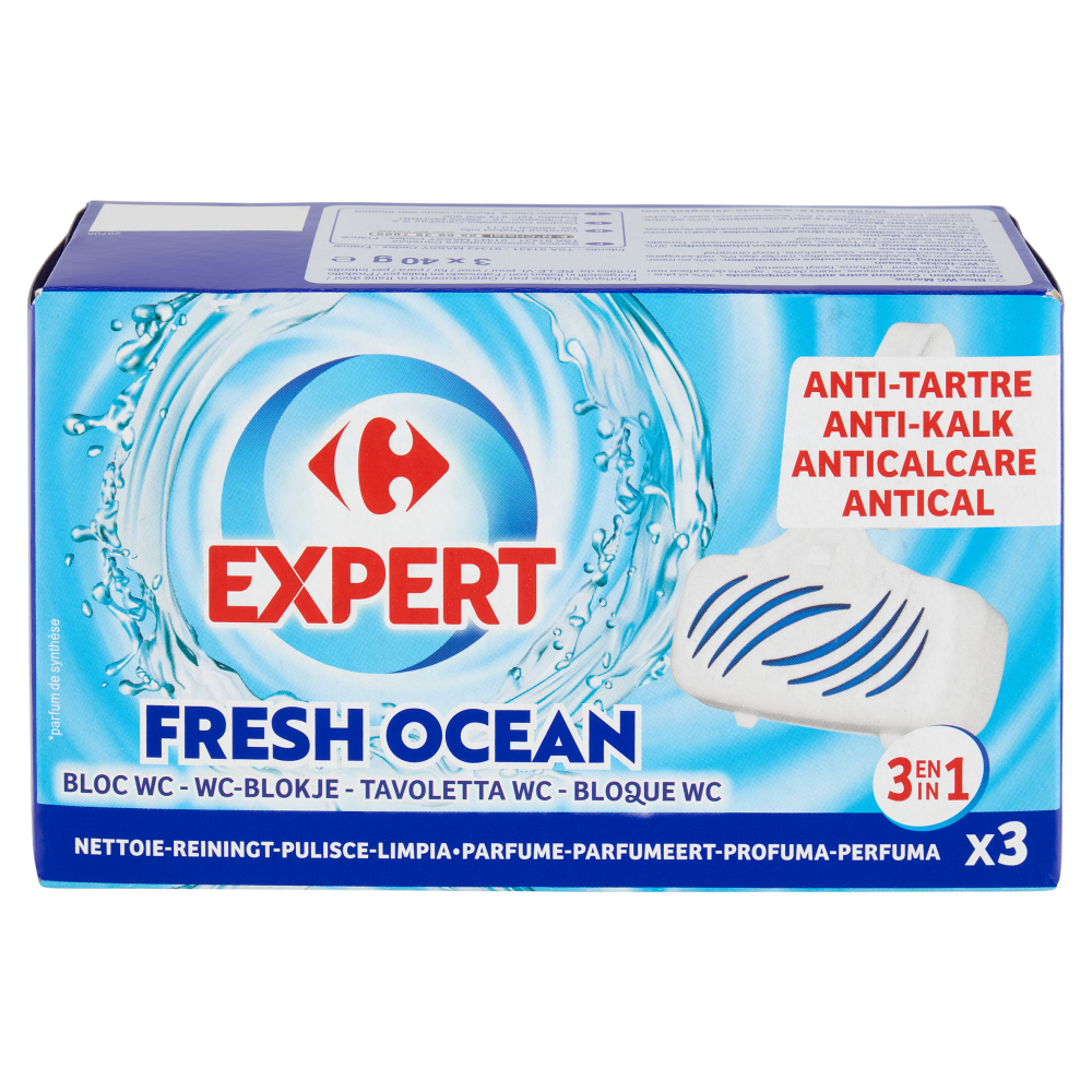 Carrefour Expert Tavoletta WC Fresh Ocean 3 x 40 g