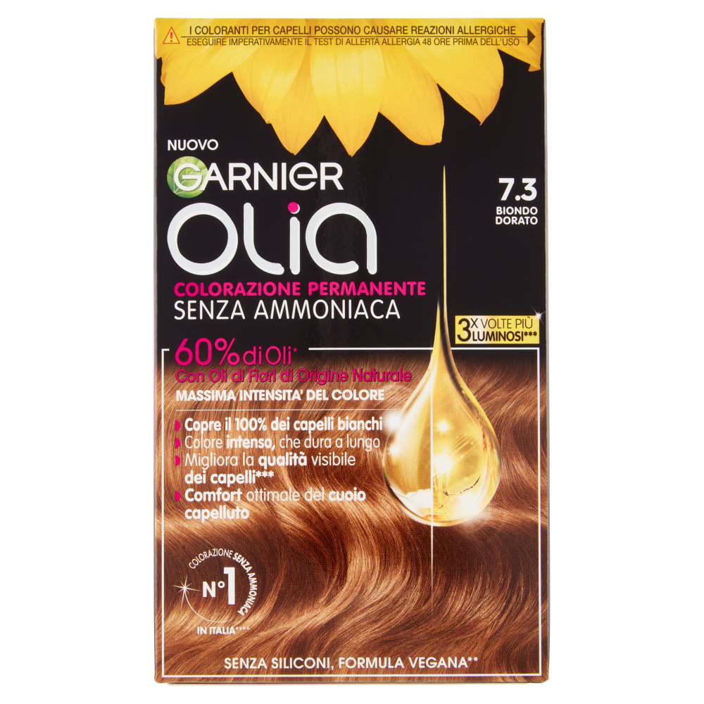 Garnier Olia Tinta Capelli, Senza Ammoniaca, Golden dark 73