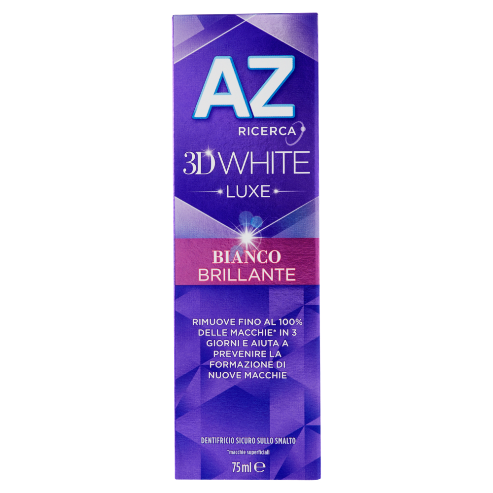 AZ Ricerca Dentifricio 3D White Luxe Bianco Brillante 75 ml
