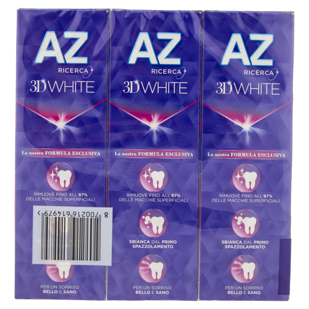 AZ Ricerca Dentifricio 3D White Ultra White 3 x 65 ml