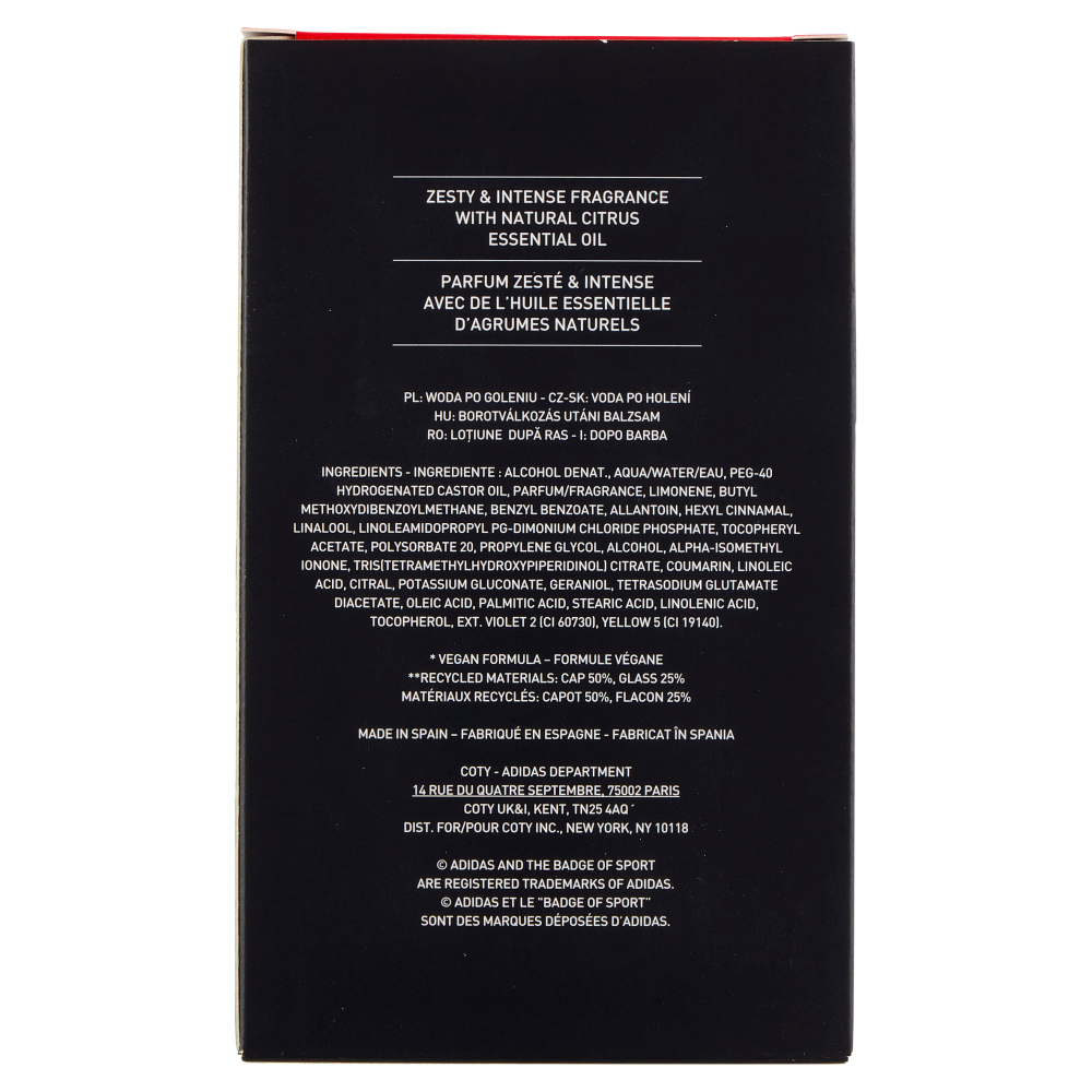 adidas Team Force After Shave 100 mL