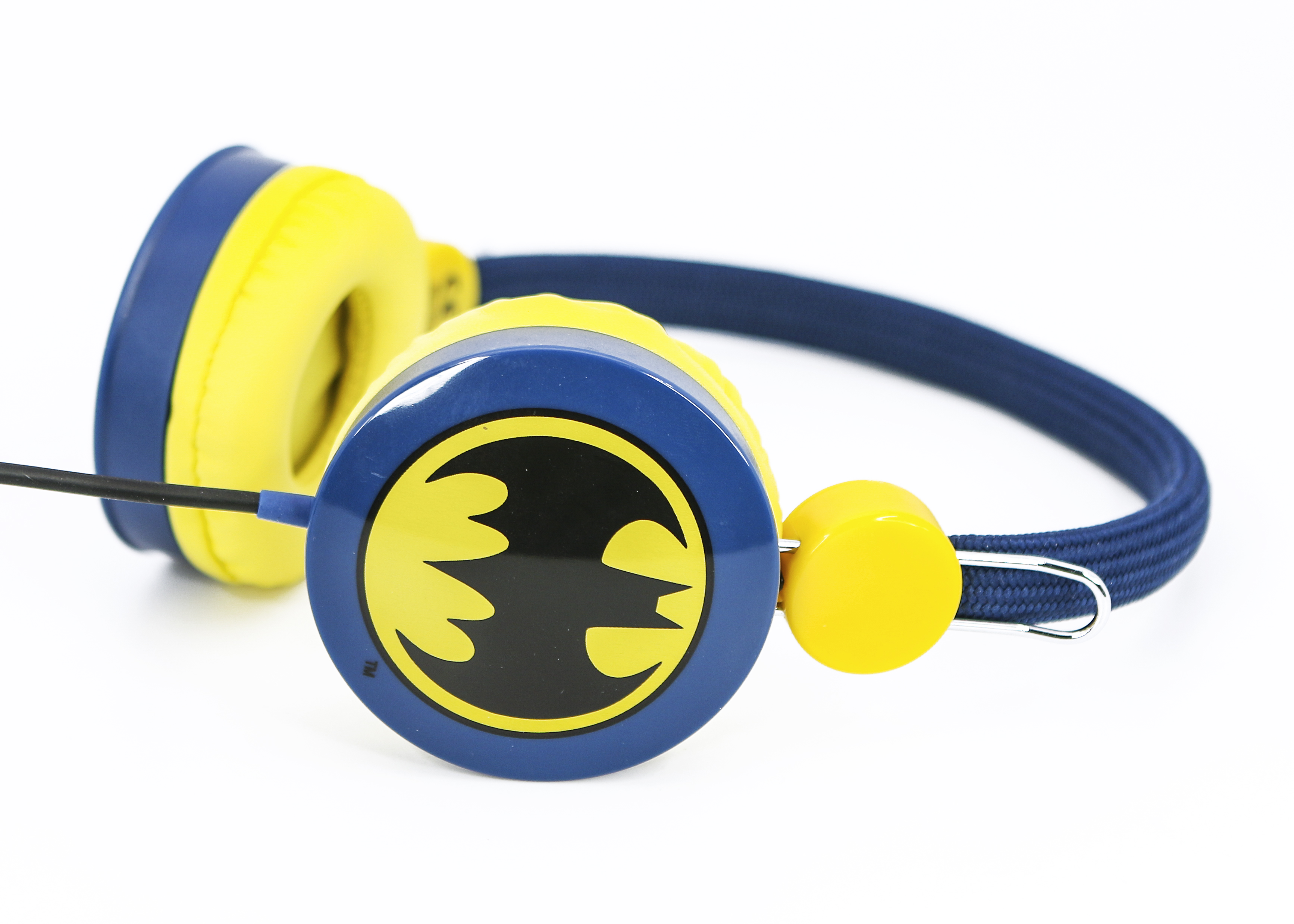 OTL Technologies DC Comics Batman Caped Crusader Cuffie Cablato A Padiglione MUSICA Blu