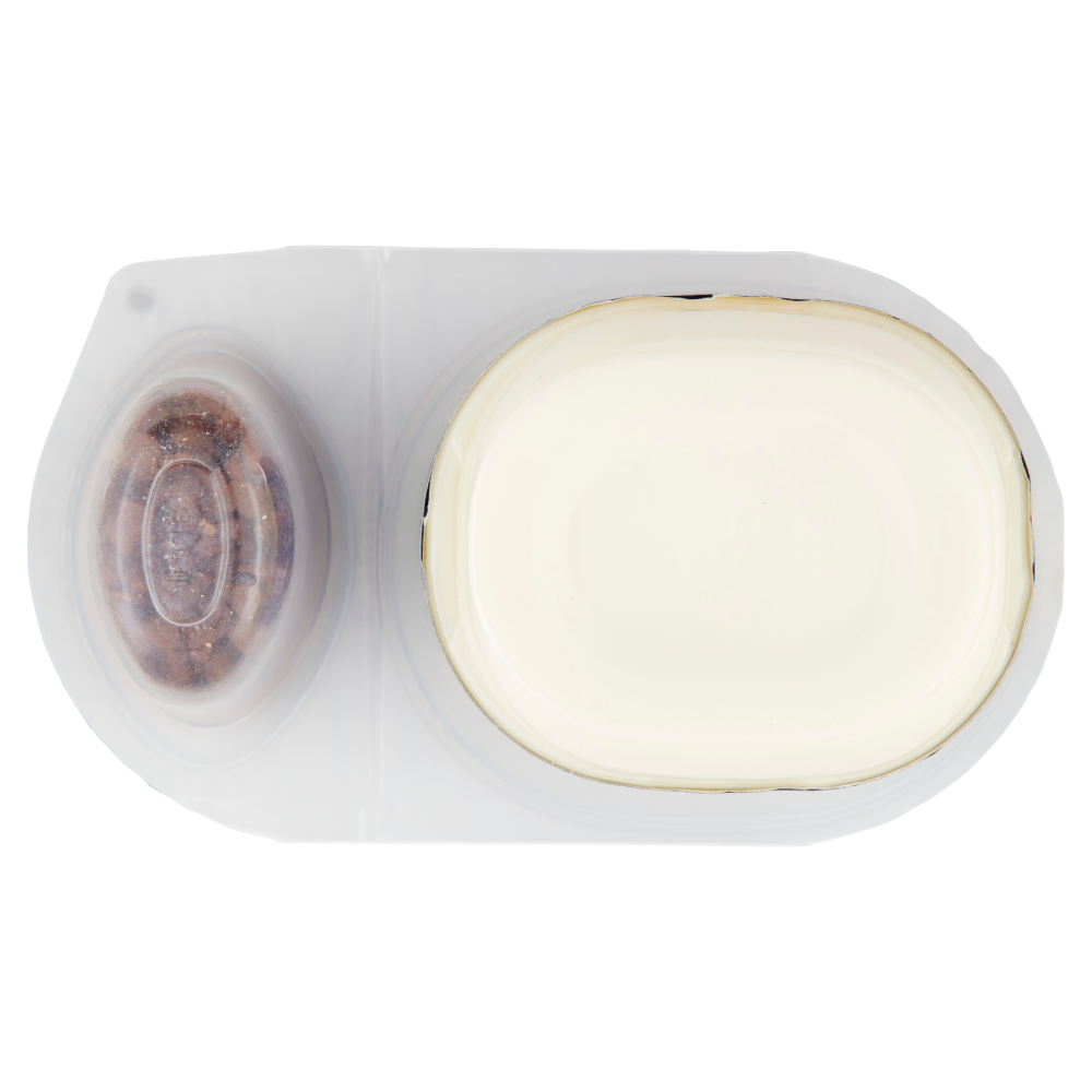 Danone Duo, Yogurt Bianco Cremoso con Golose Pepite di Cioccolato al Latte, 98g
