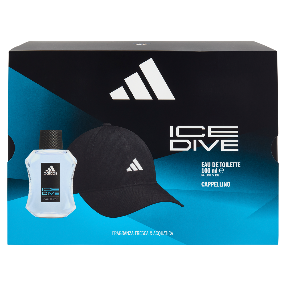 adidas Xmas25 Maschile Eau de Toilette 100 ml Ice Dive + Cap Baseline