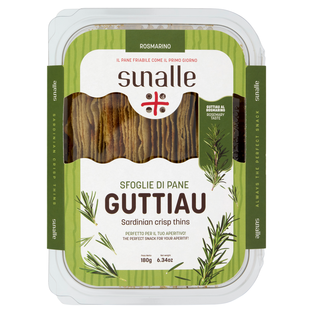 sunalle Sfoglie di Pane Guttiau Rosmarino 180 g